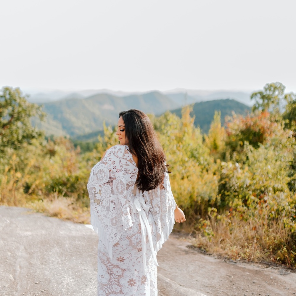 Boho maternity gown